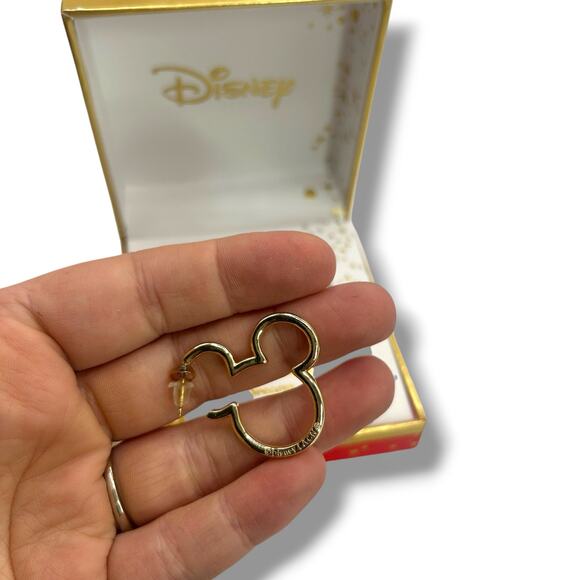 NEW Disney Multi Color Crystal Mickey Mouse Earrings 14K Gold Plated Pink Blue - Picture 10 of 14